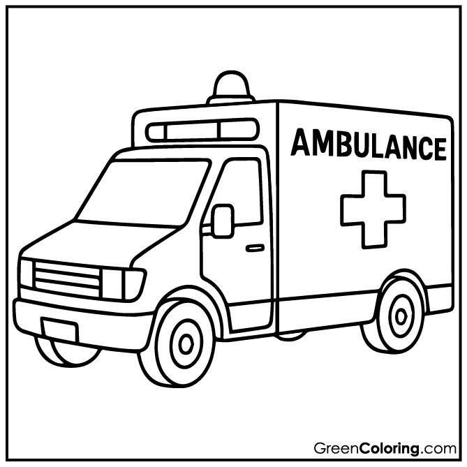 40 Ambulance Coloring Pages (Download Free Printable PDF)