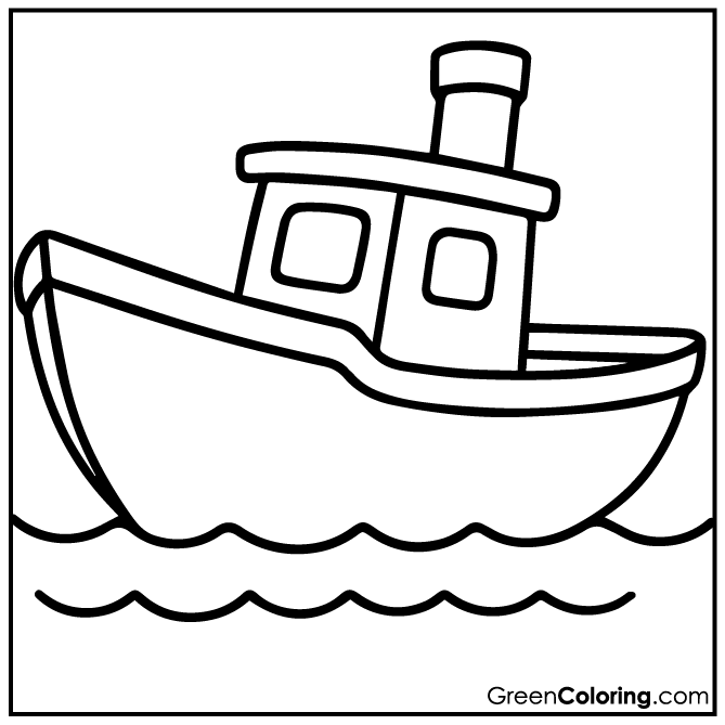 10 Boat Coloring Pages (Download Free Printable PDF)