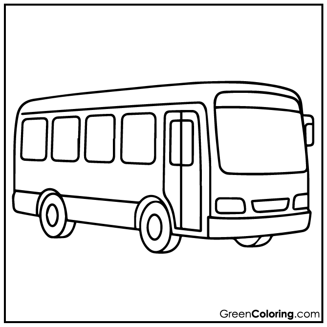 10 Bus Coloring Pages (Download Free Printable PDF)