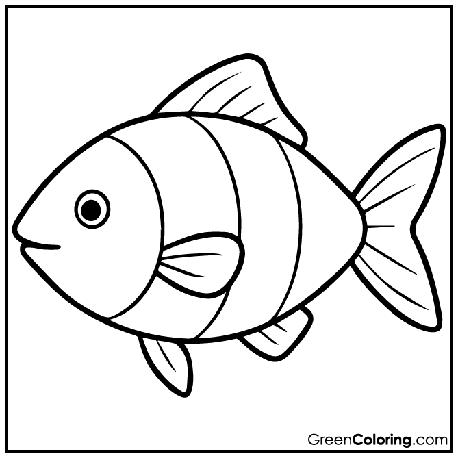 50 Fish Coloring Pages (Download Free Printable PDF)