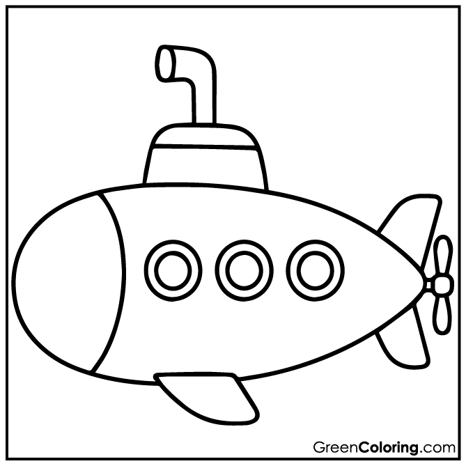 10 Submarine Coloring Pages (Download Free Printable PDF)