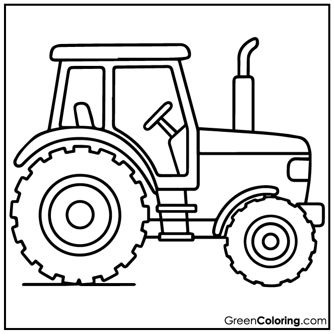 10 Tractor Coloring Pages (Download Free Printable PDF)
