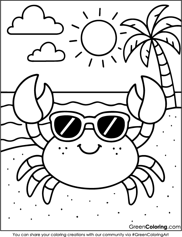Summer Coloring Pages PDF