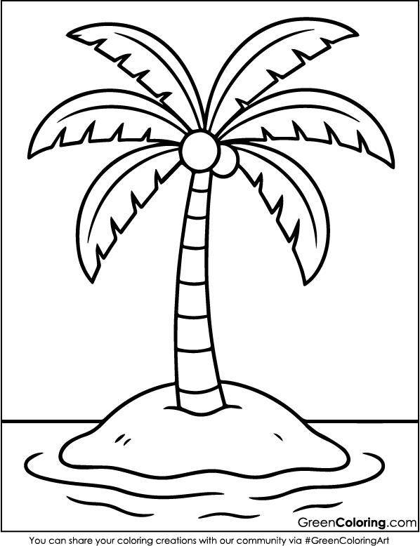 Download Free Printable Summer Coloring Page PDF