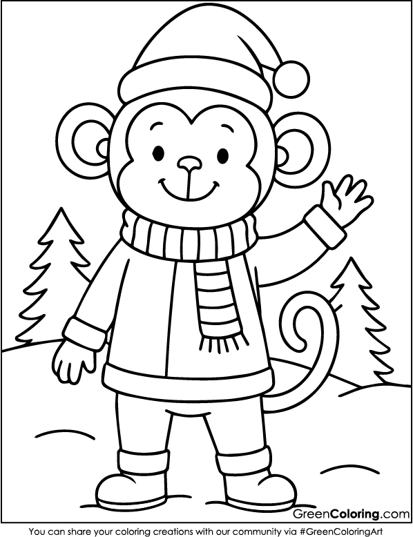 Free Merry Christmas Coloring Pages PDF