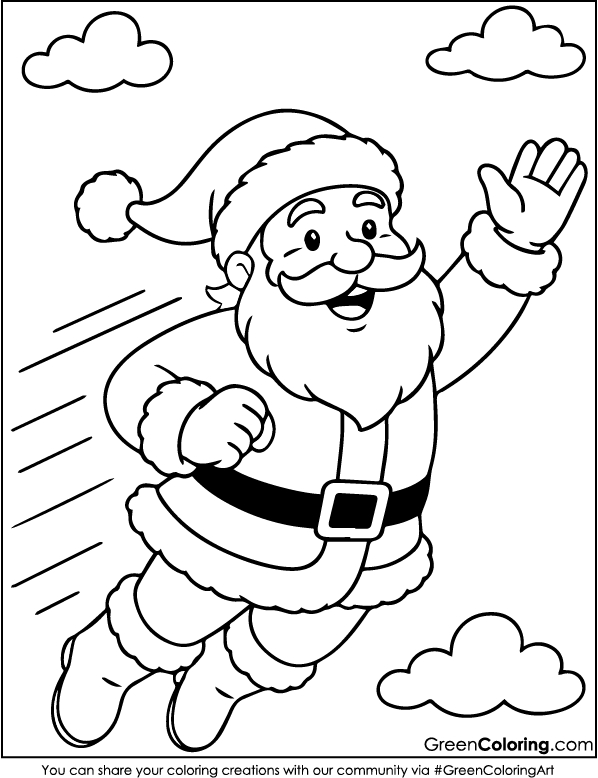 Download Printable Free Merry Christmas Coloring Pages for Kids