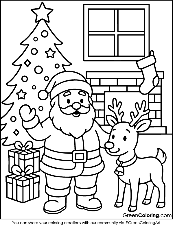 Santa Claus Coloring Pages Printable