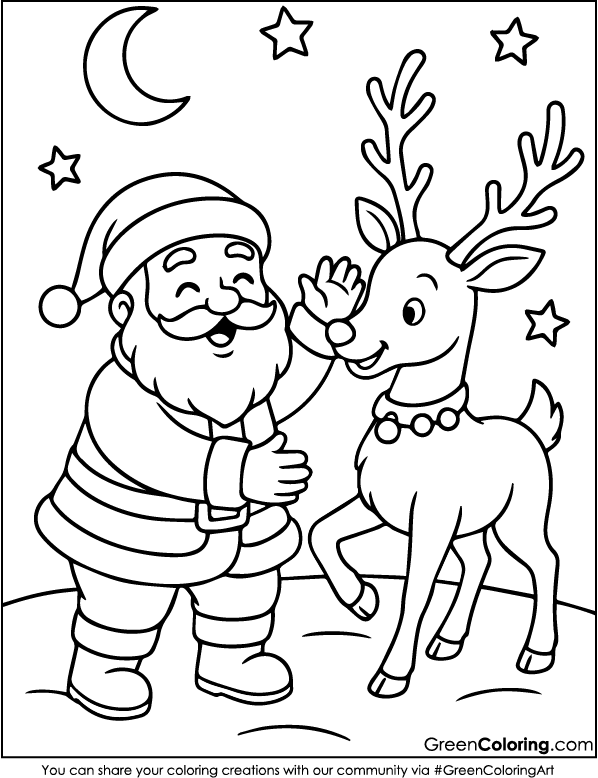 Free Santa Claus Coloring Pages for Kids