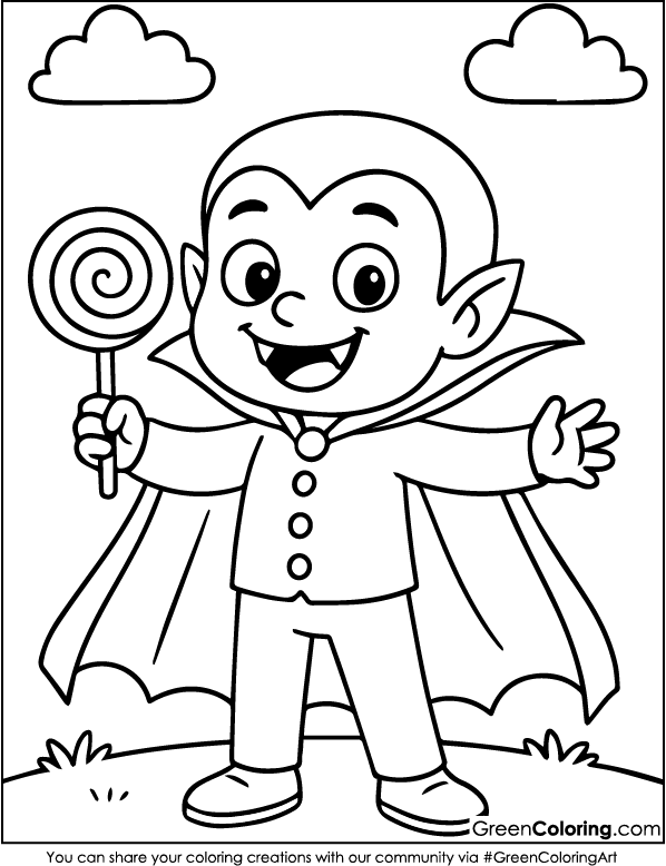 Simple Halloween Coloring Pages