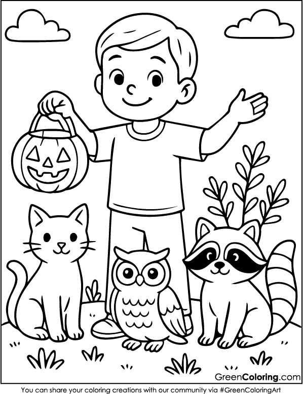 Free Halloween Coloring Pages