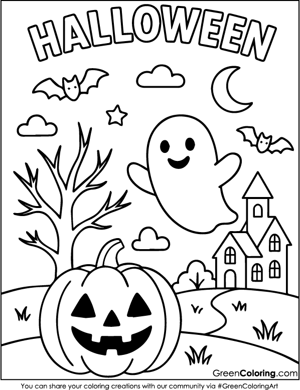 Download Free Halloween Coloring Pages PDF