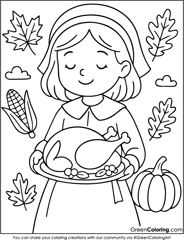 Thanksgiving Coloring Pages