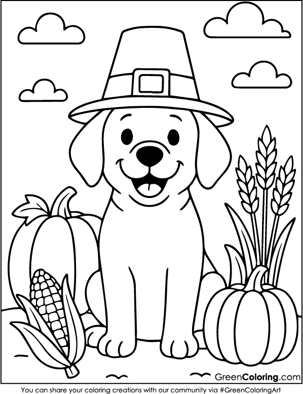 Thanksgiving Coloring Pages PDF
