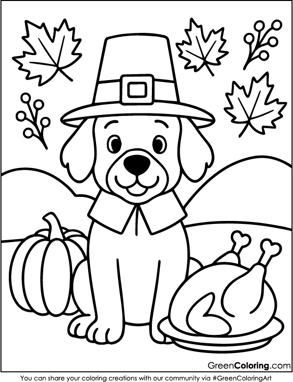Thanksgiving Coloring Pages PDF