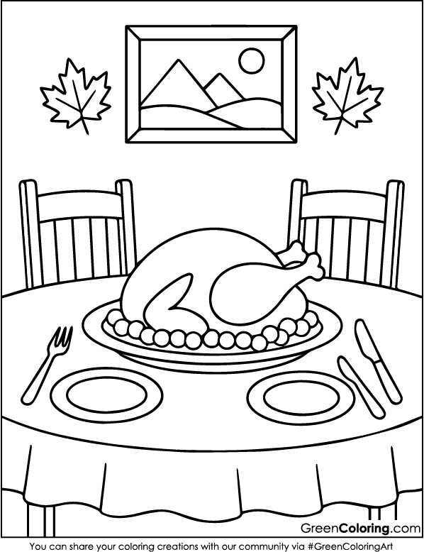Thanksgiving Coloring Pages