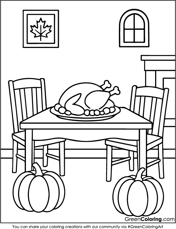 Thanksgiving Coloring Pages
