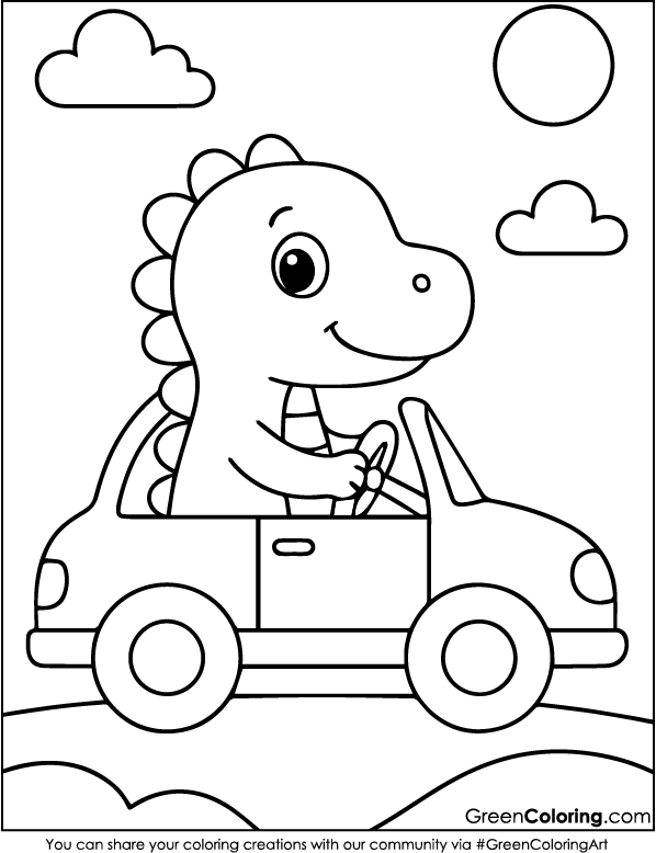 Download Free Car Coloring Sheets PDF Printable