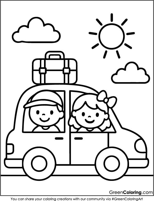 Car Coloring Pages PDF