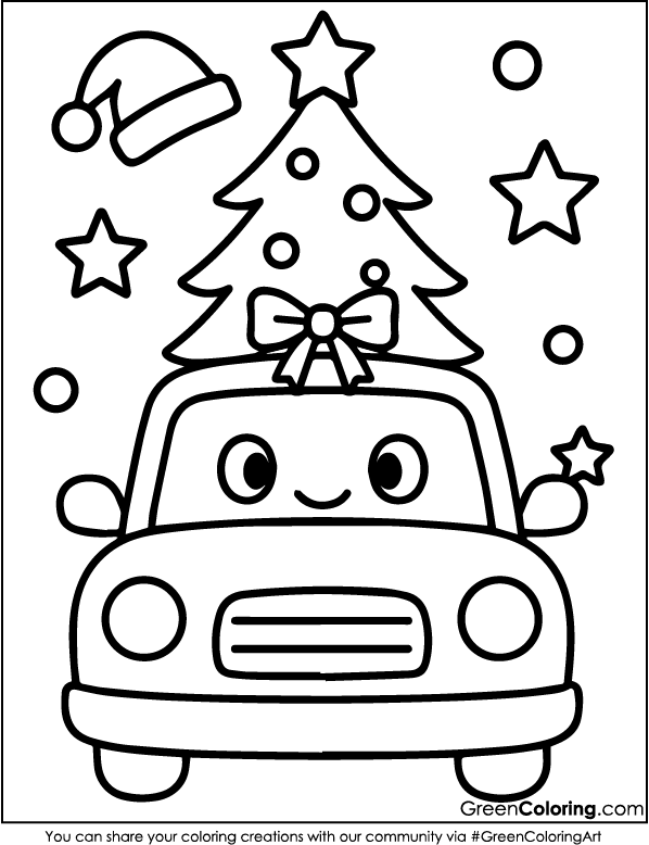Car Coloring Pages PDF