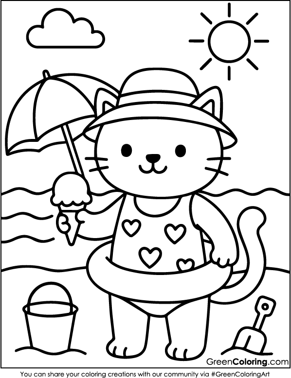 Cat Coloring Pages