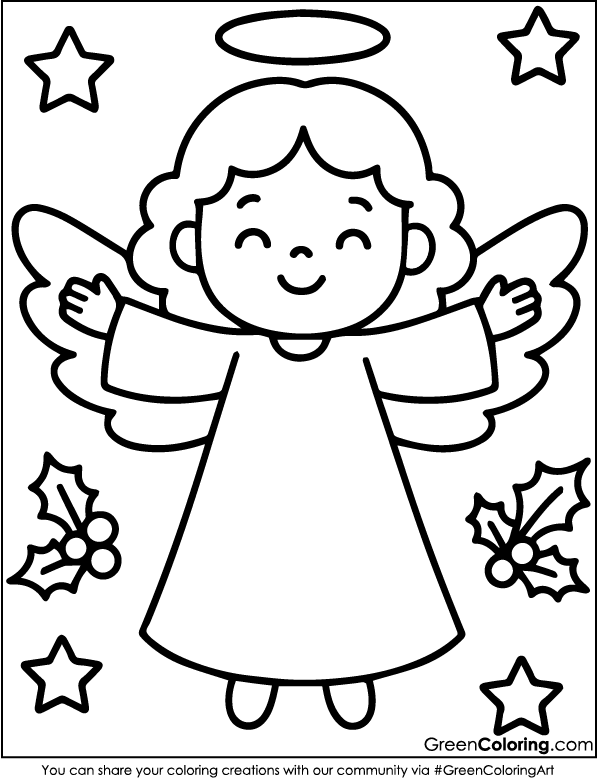 Christmas coloring pages for kids