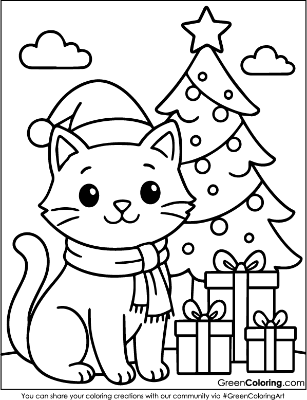 Christmas coloring pages printable pdf free download