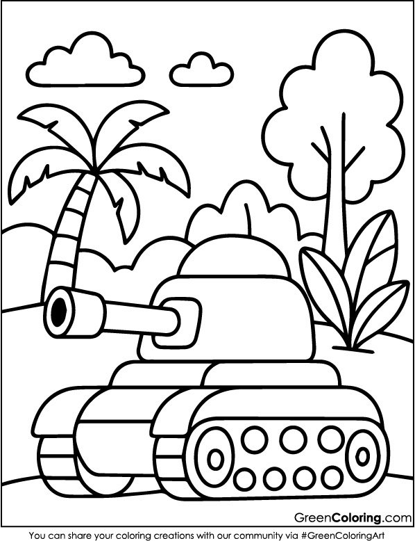 Tank Coloring Pages