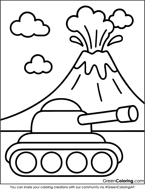 Printable Tank Coloring Pages PDF