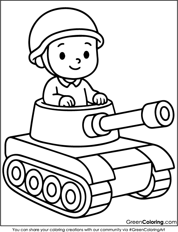 Tank Coloring Pages PDF