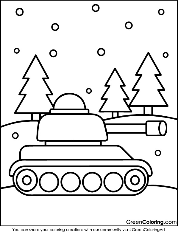 Free Printable Tank Coloring Pages PDF