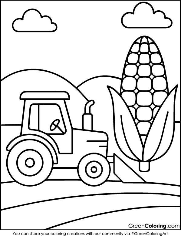 Tractor Coloring Sheets