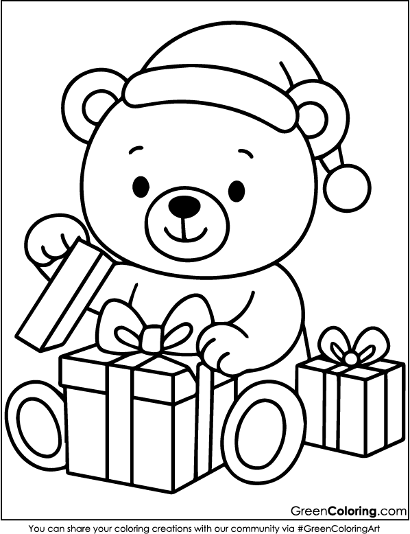 Easy Bear Coloring Pages Free Printable