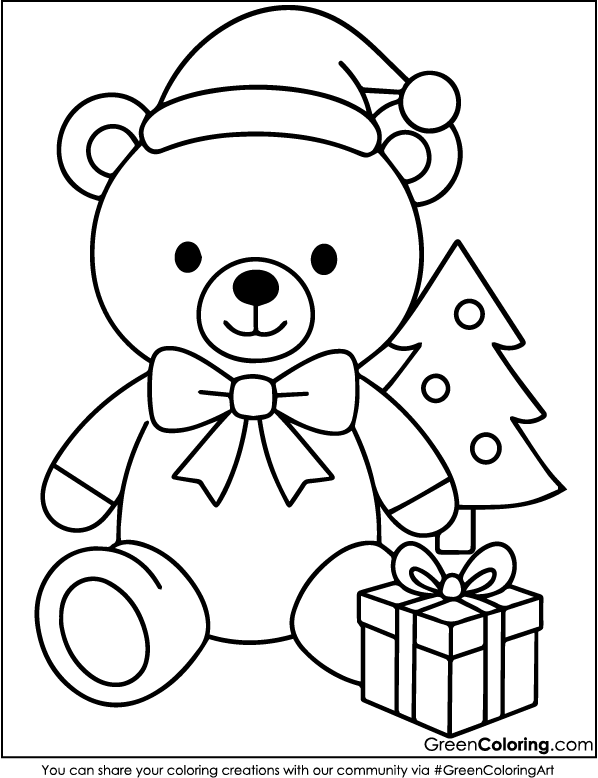 Free Bear Coloring Pages for Kids