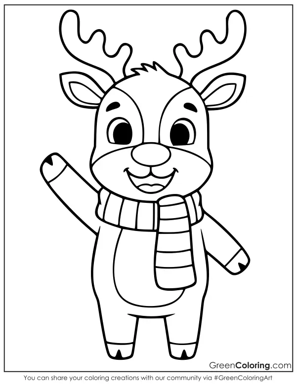 Deer Coloring Page