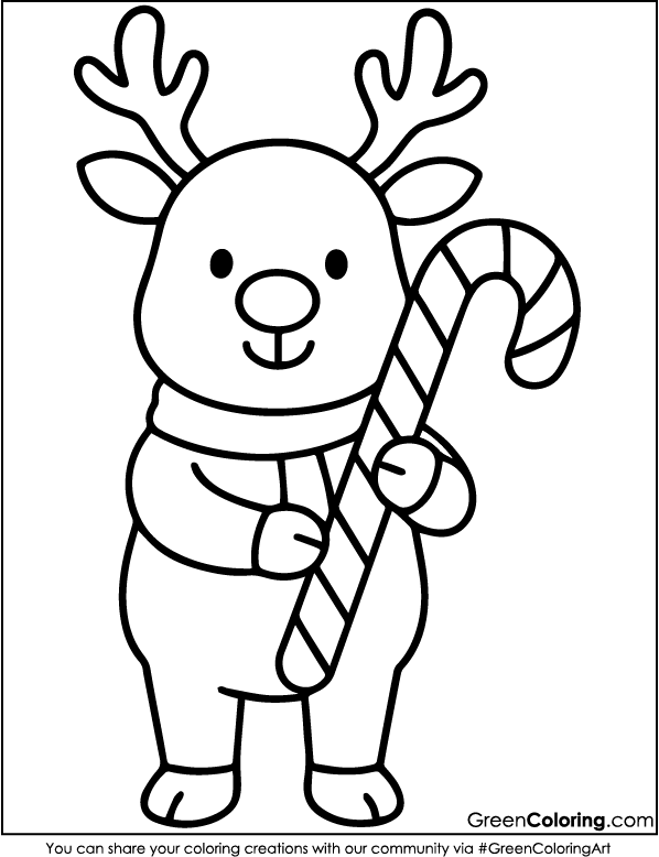 Deer Coloring Pages for Kids
