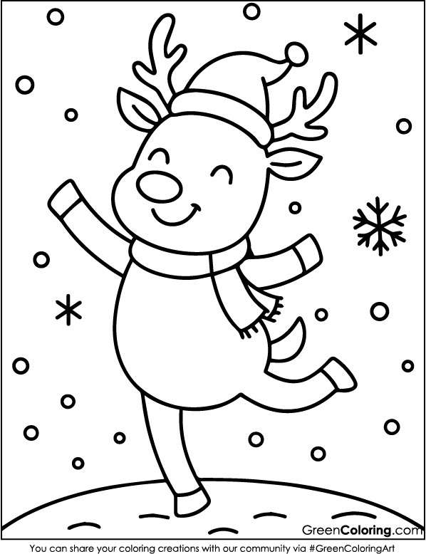 Printable Deer Coloring Pages for Kids