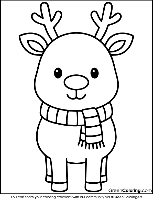 Free Printable Deer Coloring Pages for Kids