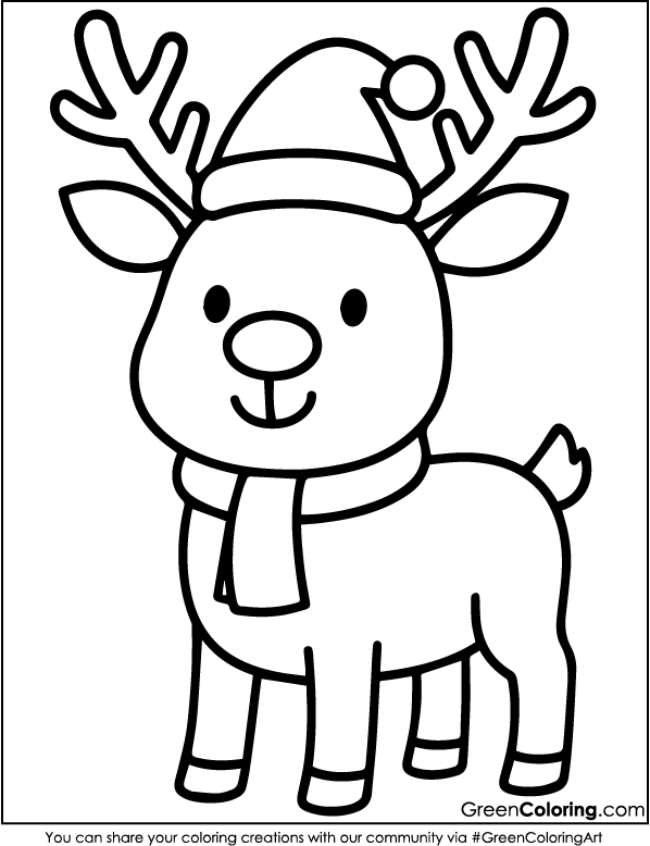 Free Printable Deer Coloring Sheets for Kids