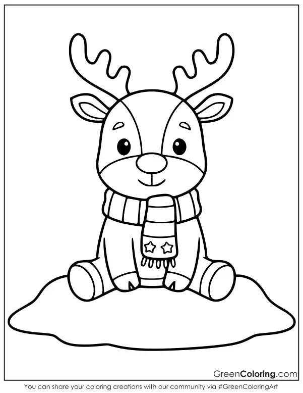 Deer Coloring Pages for Kids Free Printable