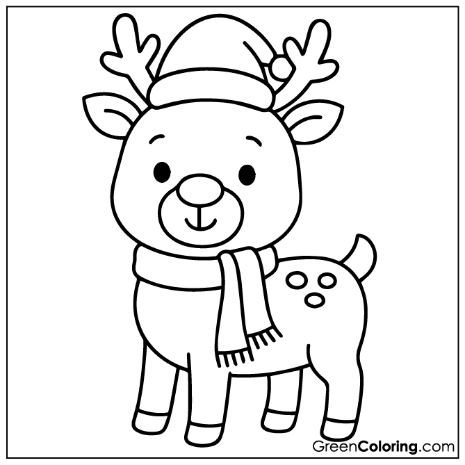 Free Printable Deer Coloring Sheets