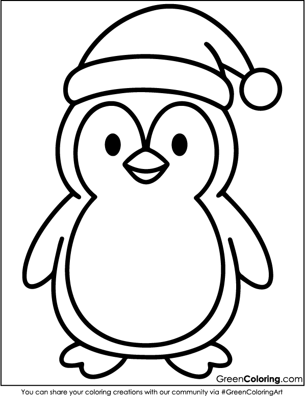 Penguin Coloring Pages