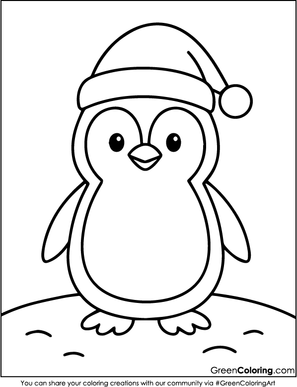 Printable Penguin Coloring Pages PDF