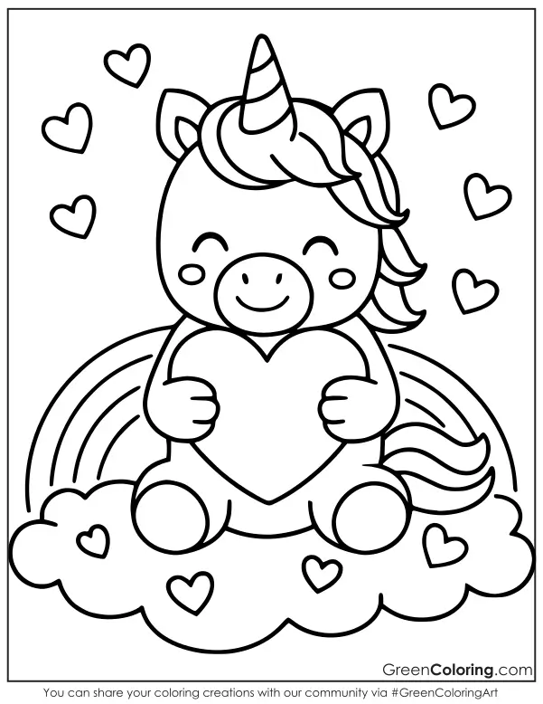 Free Valentine's Coloring Pages for Kids PDF