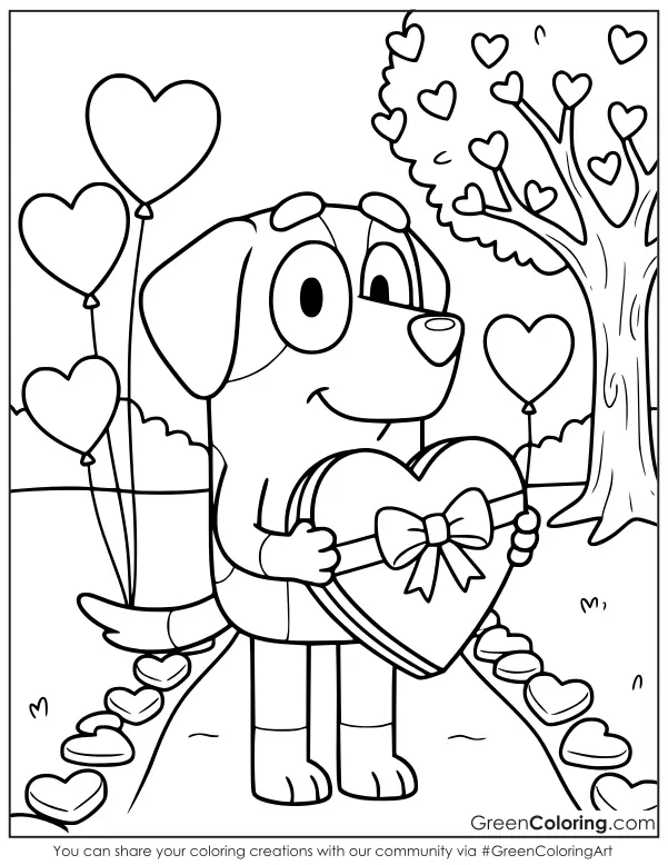 Printable Valentine's Day Coloring Sheets for Kids PDF