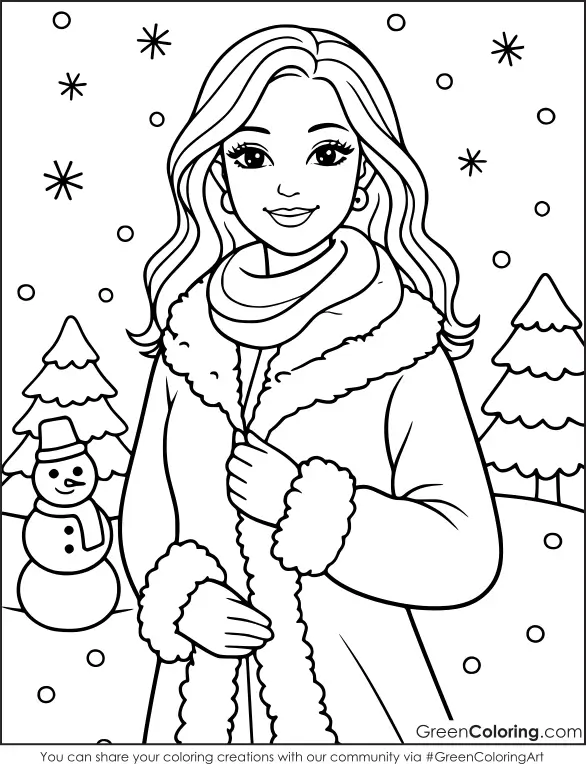 Free Printable Barbie Coloring Pages for Kids PDF