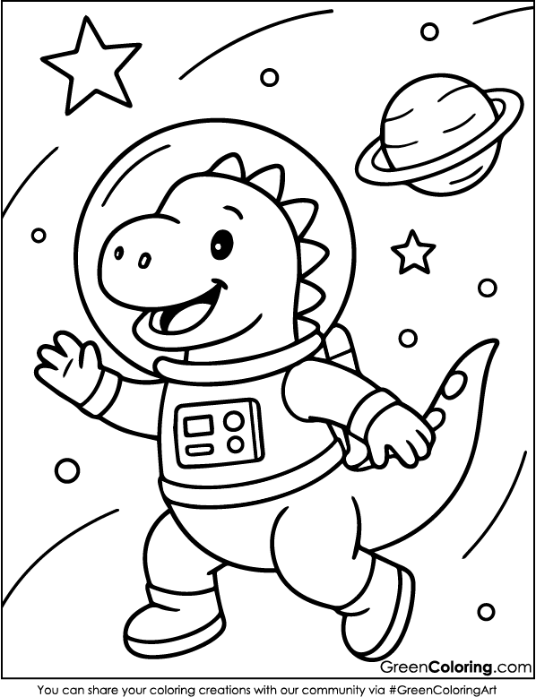 Dinosaur Coloring Pages PDF