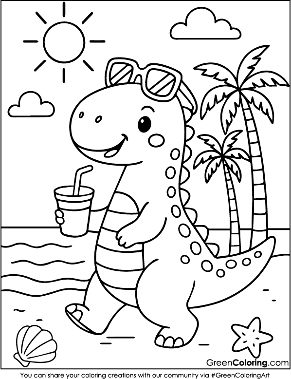 Dinosaur Coloring Pages for Kids