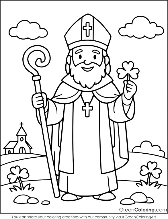 Printable Free St. Patrick's Day Coloring Sheets for Kids