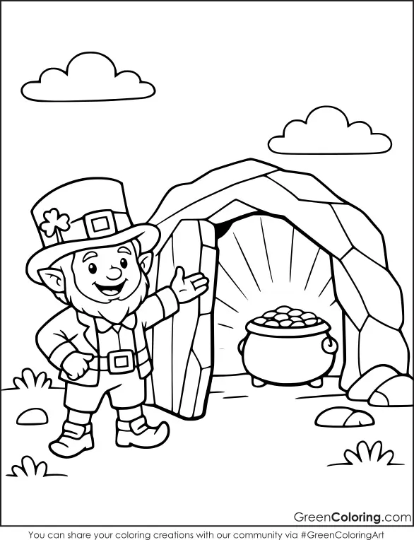 Printable St. Patrick's Day Coloring Pages for Kids Free
