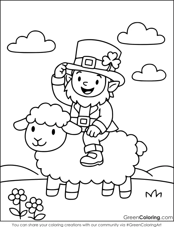 st patrick's day coloring sheets for kids free